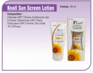 Knoll Sun Screen Lotion  60ml