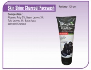 Skin Shine Charcoal Facewash     100gm