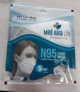 Med Aura Life N95 Mask -  Brown